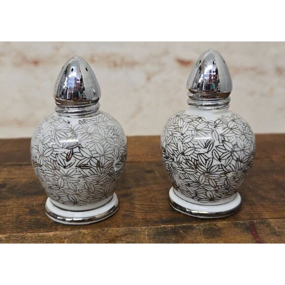 Irving W. Rice & Co Inc Hand Painted Porcelain Salt & Pepper Shakers Japan - Picture 1 of 4
